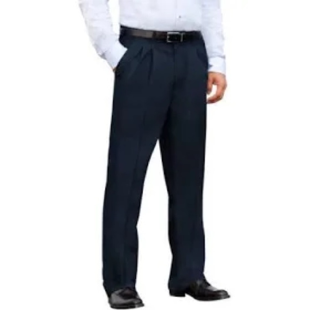NWT George Pleated Front Pant Men’s Size 54 x 32 Dress Navy